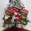 2024 New Year Xmas Big Stockings Set Decorations Christmas 3D Plush Big Sock Christmas Tree Pendant Decorating Supplies samsegir