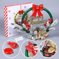 Christmas 30CM Luminous Garland Door Hanging Christmas Decorations samsegir