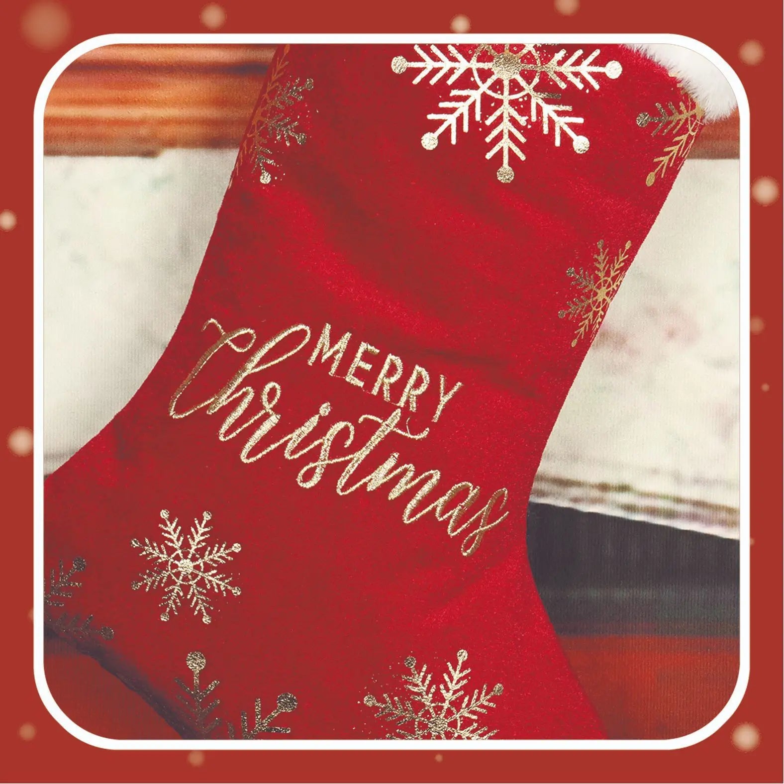 Christmas Decorative Stockings Embroidery Candy samsegir