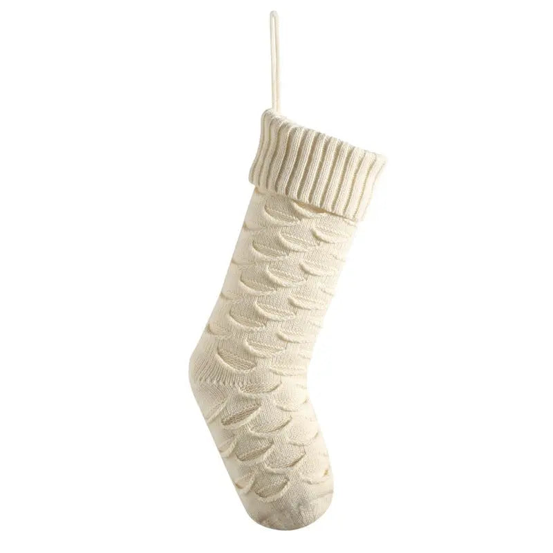 Christmas Gift Bag Decorative Socks Knitted Hanging Decoration samsegir