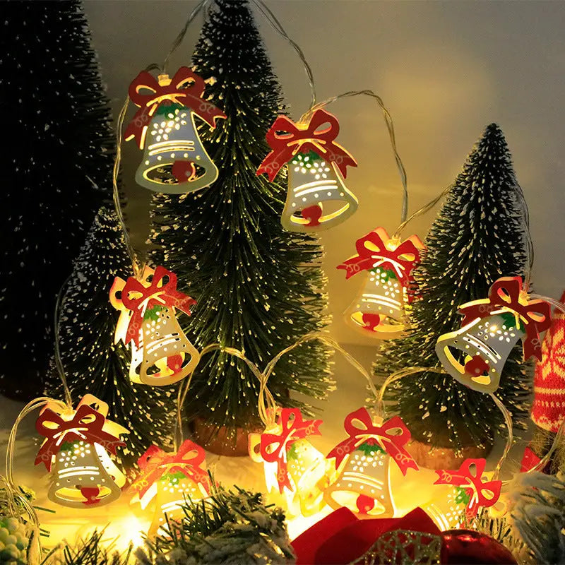 Christmas LED Light String Santa Claus Elk Snowman Xmas Ornament String Light Christmas Decorations New Year Navidad Gift samsegir