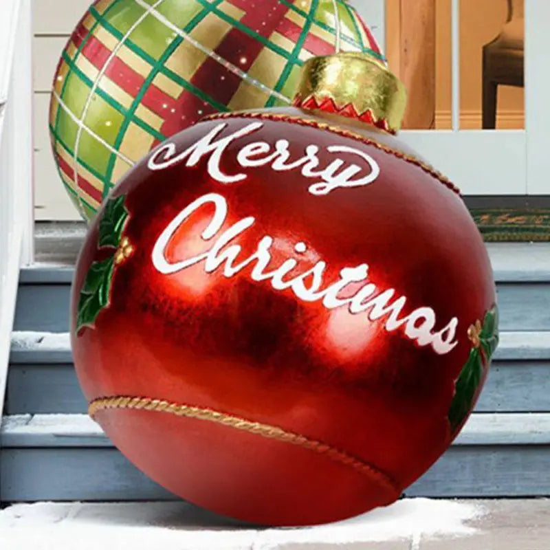 Christmas Ornament Ball Outdoor Pvc 60CM Inflatable Decorated Ball PVC Giant Big Large Balls Xmas Tree Decorations Toy Ball samsegir