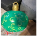 Christmas Ornament Ball Outdoor Pvc 60CM Inflatable Decorated Ball PVC Giant Big Large Balls Xmas Tree Decorations Toy Ball samsegir