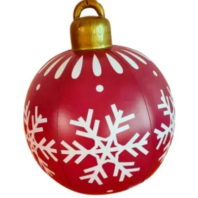 Christmas Ornament Ball Outdoor Pvc 60CM Inflatable Decorated Ball PVC Giant Big Large Balls Xmas Tree Decorations Toy Ball samsegir