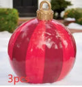 Christmas Ornament Ball Outdoor Pvc 60CM Inflatable Decorated Ball PVC Giant Big Large Balls Xmas Tree Decorations Toy Ball samsegir