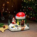 Christmas Rotating Resin Luminous Music Box Ornaments samsegir