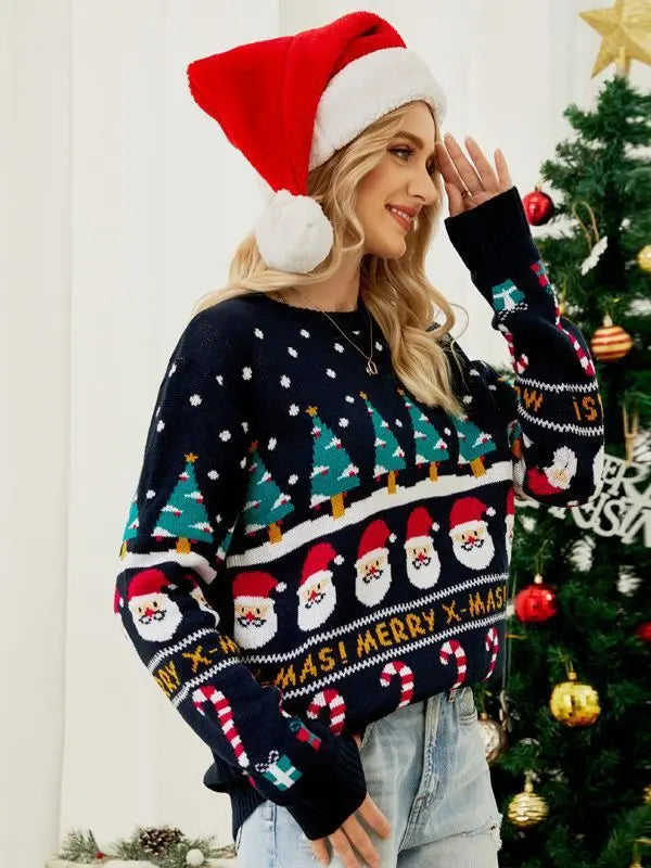 Christmas Tree Jumper Snowman Sweater samsegir