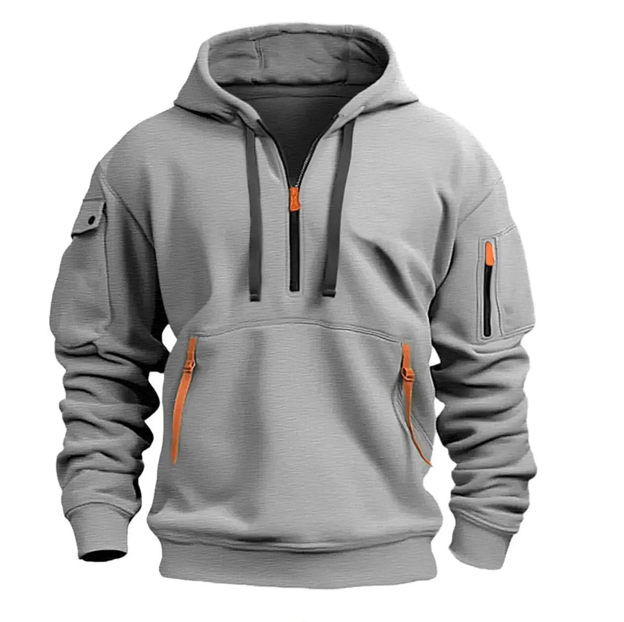 Cotton Dropped Shoulder Hooded Sweatshirt Men's Women's Plus Size Loose Pullover Fashion Sweatshirt samsegir