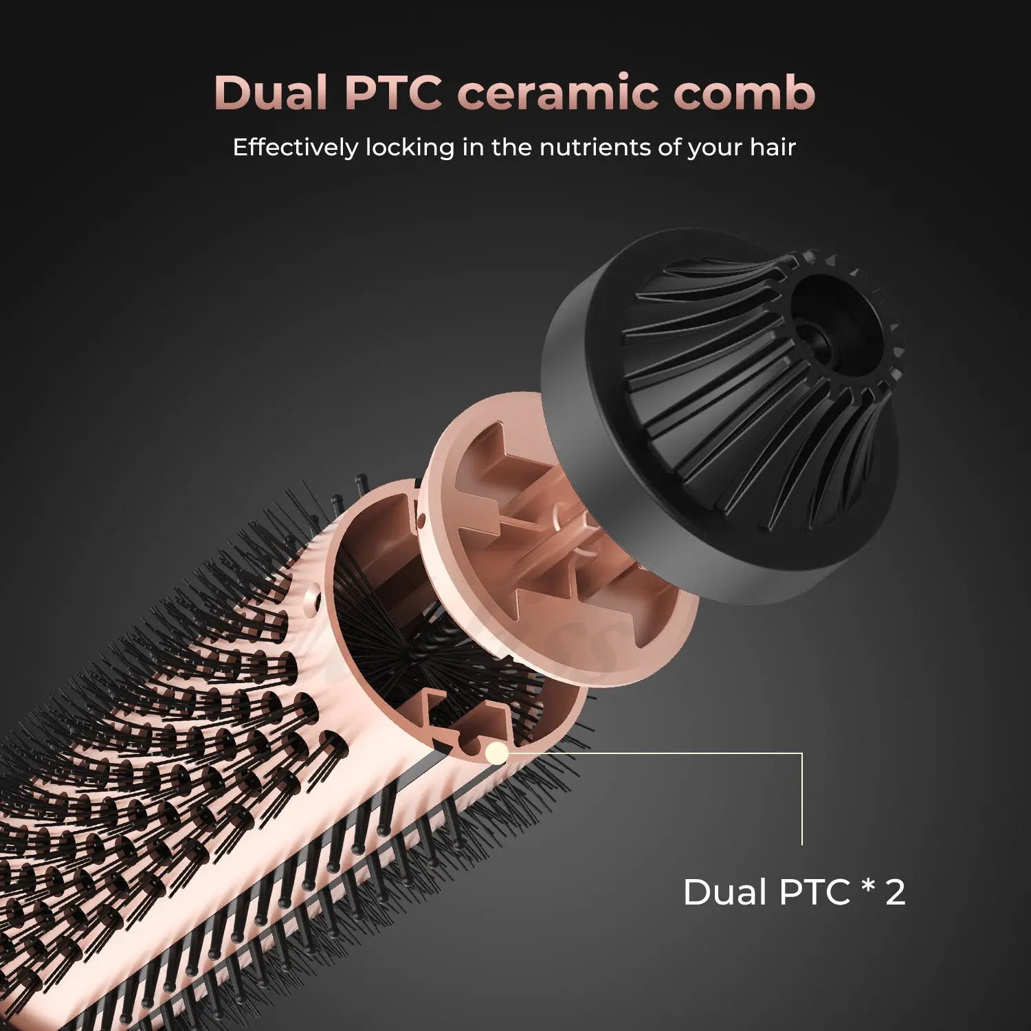 Curling Hair Comb Electric Heating Comb Multifunctional Roll Straight Hair Comb Dual-purpose onsam