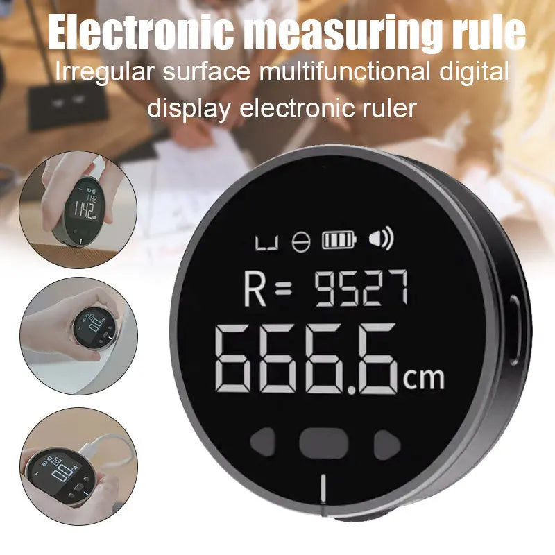 Distance Measuring Instrument Electronic Measuring Ruler Tape Measure High Definition Digital LCD High Precision Electronic Measuring Ruler Tool samsegir