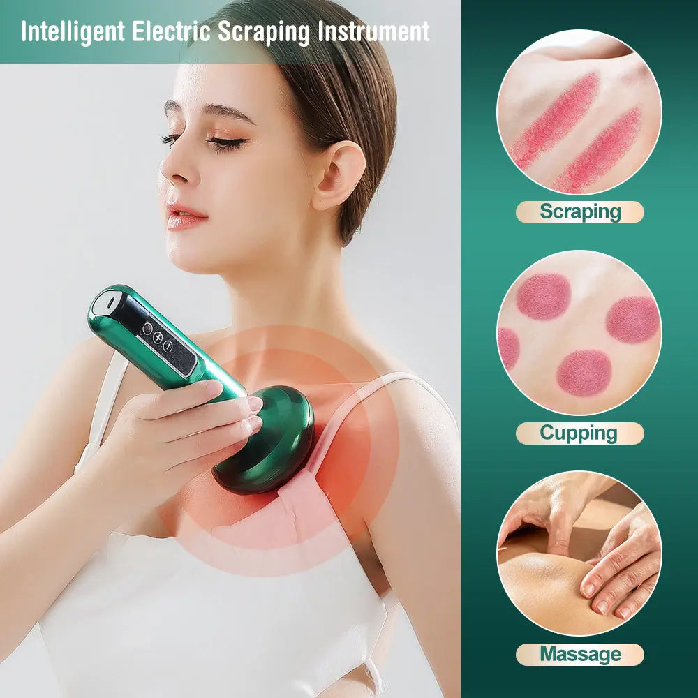 Electric Vacuum Cupping Massager For Body Anti-Cellulite Suction Cup Gua Sha Massage Body Cups Guasha Fat Burning Slimming Jars samsegir