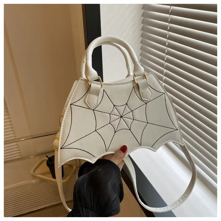 Halloween-Inspired Spider Web Crossbody Shoulder Bag for Women - Trendy Saddle Bags with Handle samsegir