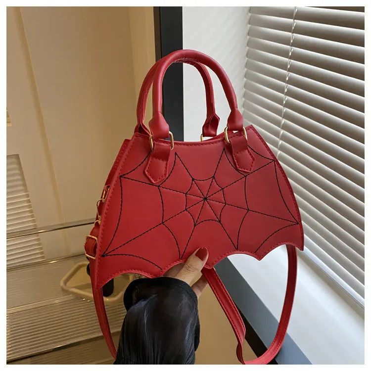 Halloween-Inspired Spider Web Crossbody Shoulder Bag for Women - Trendy Saddle Bags with Handle samsegir