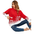 Little Snowflake Christmas Sweater Casual Off-the-shoulder Sweater Women samsegir