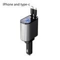 Metal Car Charger 100W Super Fast Charging Car Cigarette Lighter USB And TYPE-C Adapter samsegir