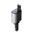 Metal Car Charger 100W Super Fast Charging Car Cigarette Lighter USB And TYPE-C Adapter samsegir