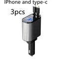 Metal Car Charger 100W Super Fast Charging Car Cigarette Lighter USB And TYPE-C Adapter samsegir