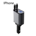 Metal Car Charger 100W Super Fast Charging Car Cigarette Lighter USB And TYPE-C Adapter samsegir