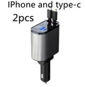 Metal Car Charger 100W Super Fast Charging Car Cigarette Lighter USB And TYPE-C Adapter samsegir