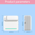 Portable Mini Printer HD Photo Pocket Thermal Label With White Color Adhesive Paper Wireless Bluetooth Learning Paper Mini Maker samsegir