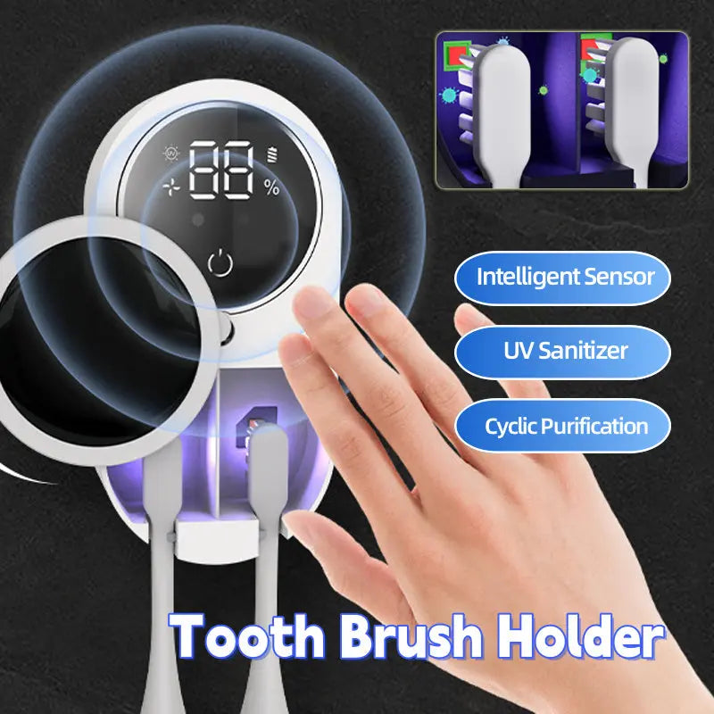 Tooth Brush Holder Sanitizer Uv Toothbrush Sanitizer Toothpaste Accessories Portable Toothbrush Sterilizer Portable Disinfectant samsegir