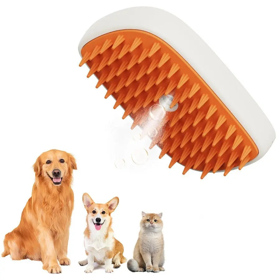 USB Rechargeable Pets Steam Brush Spray Massage Comb Pet Grooming Tools Cat Steam Comb Pet Products samsegir