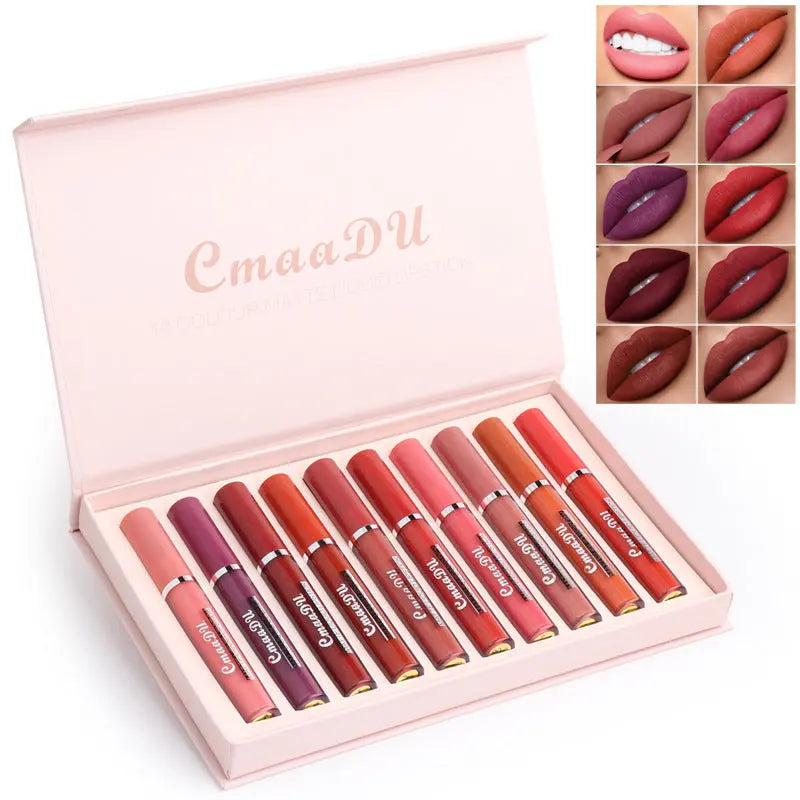 Women's Non-stick Cup Waterproof Matte Lipstick samsegir