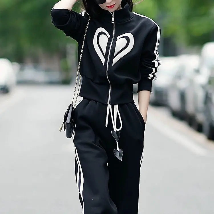 Women's Versatile Casual Printed Sports Suit samsegir